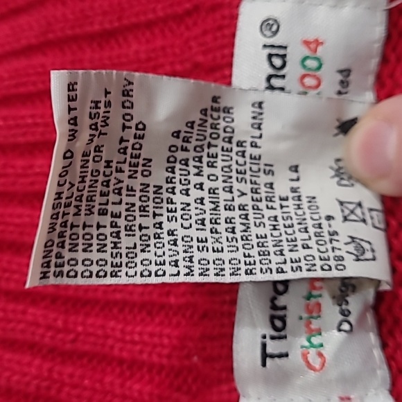 Tiara International Large Christmas Patchwork Cardigan Full Zipper Sweater - Picture 9 of 12